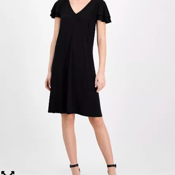 NWT Anne Klein Comfortable little black dress. Easy to wear XS - Picture 1 of 6